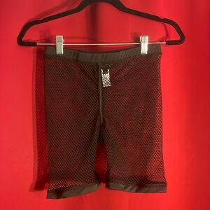 Fishnet bike shorts by Club Exx NWOT